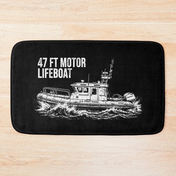 Item preview, 47 ft Motor Lifeboat Distressed Artwork| Coast Guard Search & Rescue Design designed and sold by Coasties.