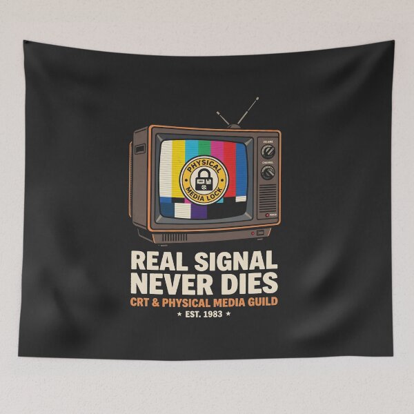 Item preview, Retro Physical Media CRT Television Aesthetic Analog Collector designed and sold by SplashTastic.