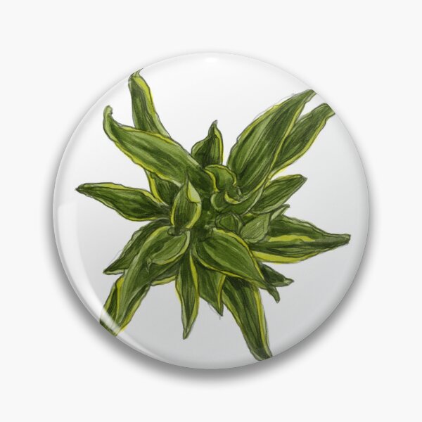 Item preview, Top View Digital Illustration of Pointed Variegated Shrub designed and sold by zanaxxer.