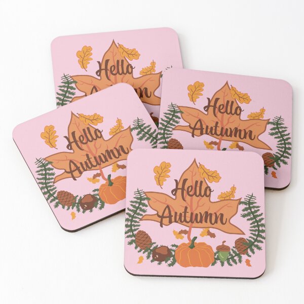 Item preview, Hello Autumn - Fairytale Pink designed and sold by Daniel Bevis Design.