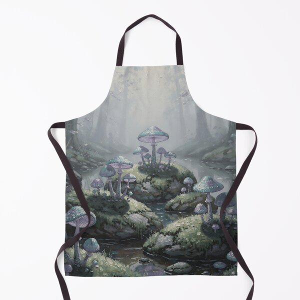 Item preview, Enchanted Mushroom Forest Fantasy Art, Mystical Woodland, Dreamy Fairy Core Nature Illustration designed and sold by cr6zym1nd.