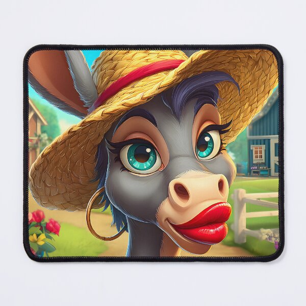 Item preview, Charming Donkey Character in a Vibrant Setting designed and sold by Artessie.