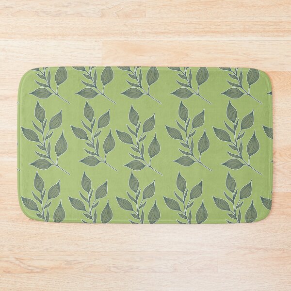Item preview, Moss Green Leaves Pattern | Earthy Botanical Sage Foliage Art designed and sold by Jyoti-Quotes.