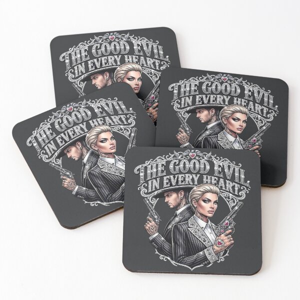 Item preview, Short Hair Tattooed Gangster Couple designed and sold by Voodoo Store Paranormal Collections.