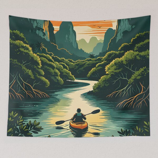 Item preview, Thailand Kayak Adventures – Retro Sunset Series designed and sold by Spirit of Siam.