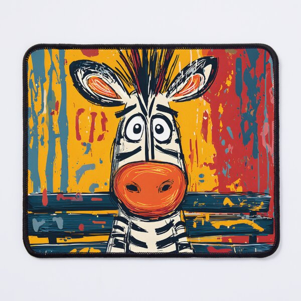 Item preview, Whimsical Zebra Character Sitting on a Bench designed and sold by Artessie.