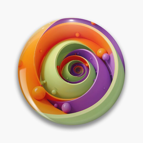 Item preview, Colorful Spiral Abstraction designed and sold by Vicky Brago-Mitchell®.