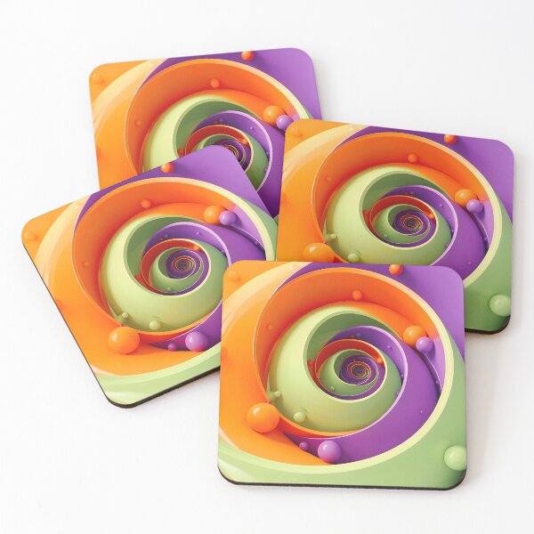 Item preview, Colorful Spiral Abstraction designed and sold by Vicky Brago-Mitchell®.