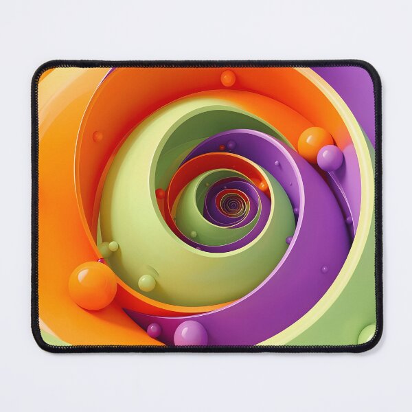 Item preview, Colorful Spiral Abstraction designed and sold by Vicky Brago-Mitchell®.