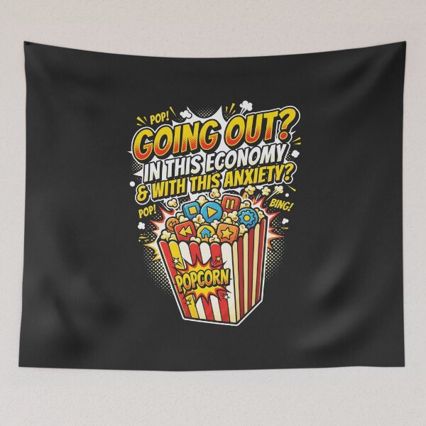 Item preview, Introvert Humor Going Out In This Economy Pop Art Aesthetic designed and sold by SplashTastic.