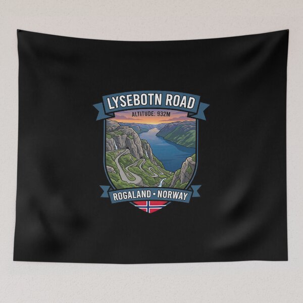 Item preview, Lysebotn Road Iconic Scenic Drive designed and sold by enzoade.