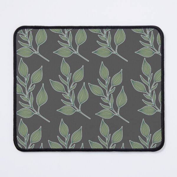 Item preview, Sage Leaves on Dark Gray | Moody Charcoal Botanical Pattern designed and sold by Jyoti-Quotes.