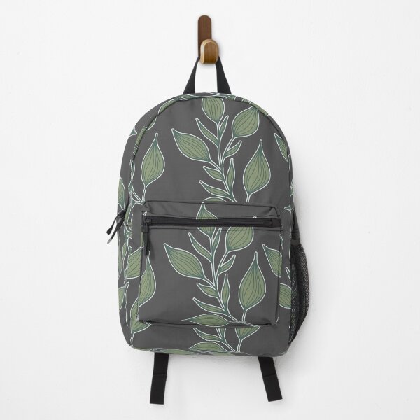 Item preview, Sage Leaves on Dark Gray | Moody Charcoal Botanical Pattern designed and sold by Jyoti Digital Artist.