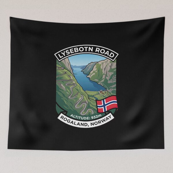 Item preview, Lysebotn Road Norway Hairpin Adventure designed and sold by enzoade.
