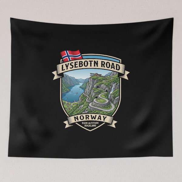 Item preview, Lysebotn Road Fjord Mountain Drive designed and sold by enzoade.