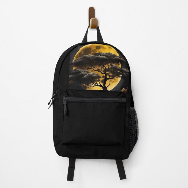 Item preview, Golden Full Moon Tree Silhouette Landscape designed and sold by Joshbrowny.