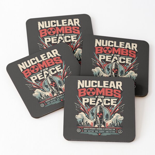 Item preview, Nuclear Bombs for Peace Vintage Vector Graphic designed and sold by Thaivi Design.
