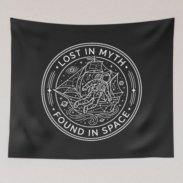 Item preview, Astronomy Line Art Lost In Myth Found In Space Celestial Niche designed and sold by SplashTastic.