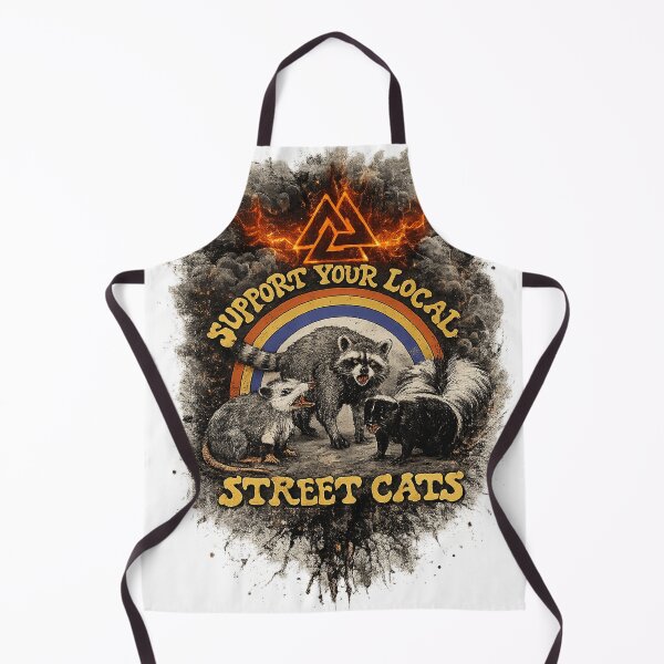 Item preview, Support Your Local Street Cats Raccoon Opossum Skunk Graphic designed and sold by Shakhbata-1.