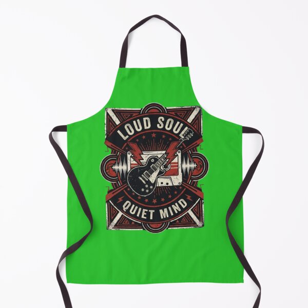 Item preview, Loud Soul Quiet Mind Vintage Guitar Rock Graphic T-Shirt designed and sold by Artbysarmina.