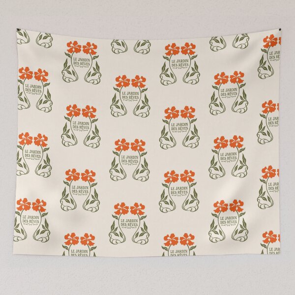 Item preview, Le Jardin des Rêves Art Nouveau Botanical Design designed and sold by AbsoluteMotif.