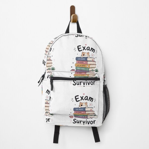 Item preview, Exam Survivor Cute Stack of Books Kawaii Study Motivation Student Reading Sticker designed and sold by Sanika arts .