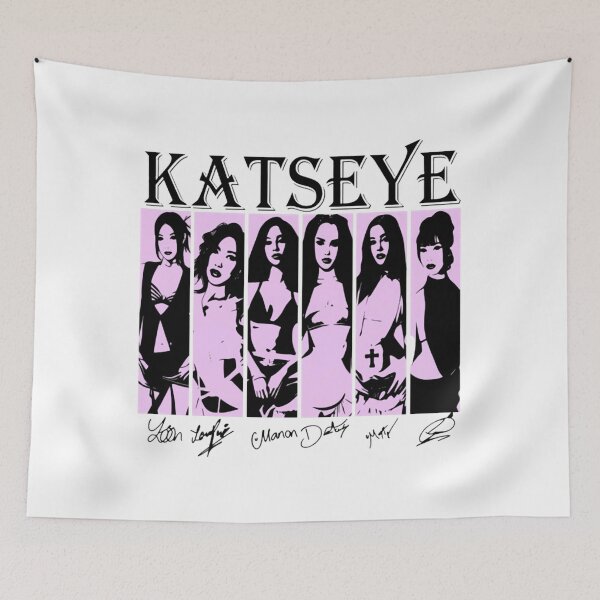 Item preview, KATSEYE Pink Vector Panel Members Signatures designed and sold by MandyCatelyn.