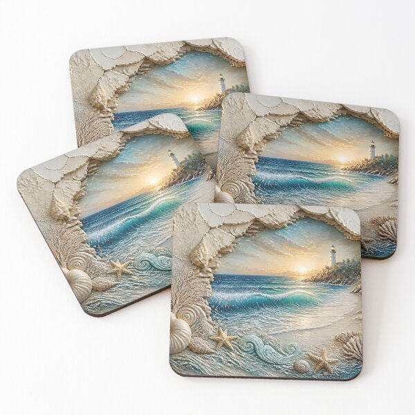 Item preview, Coastal Seascape Revealed Through Broken Wall designed and sold by sigmaartstudio.