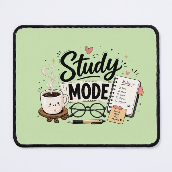 Item preview, Study Mode Cute Coffee & Notes | Kawaii Study Aesthetic | Student Motivation Sticker designed and sold by Sanika arts .