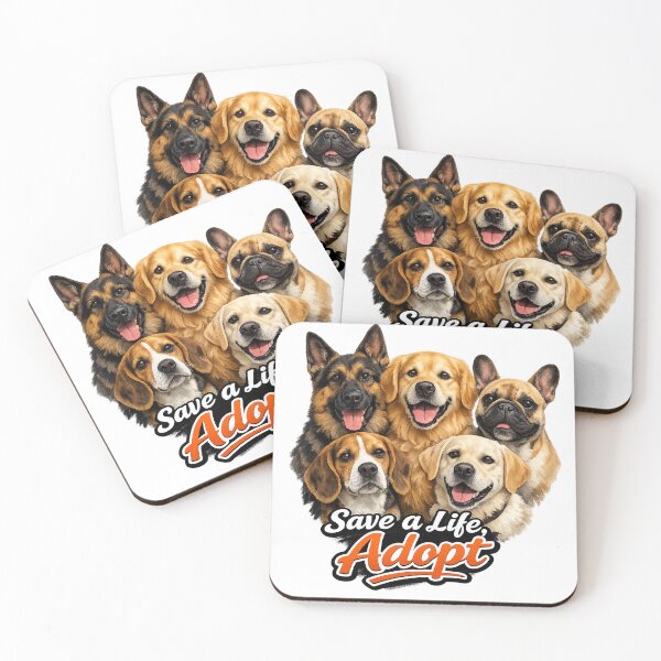 Item preview, Save a Life: Adopt designed and sold by TheCanineCanvas.