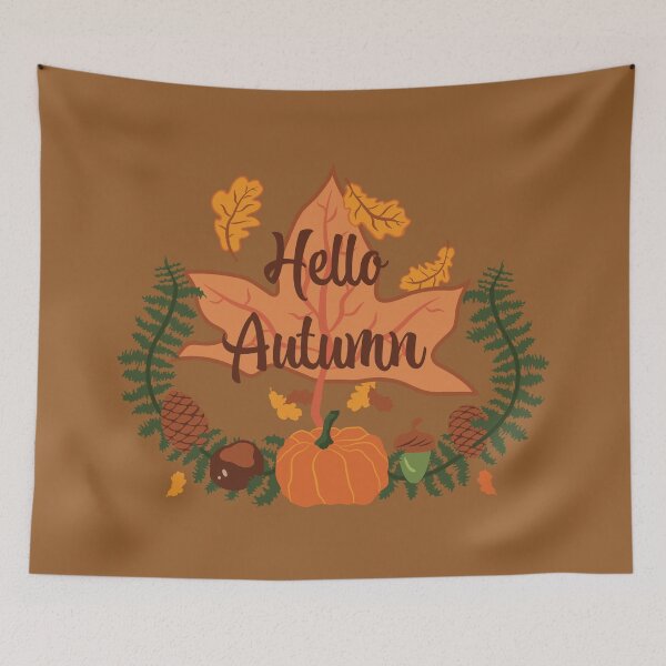 Item preview, Hello Autumn - Umber designed and sold by Daniel Bevis Design.