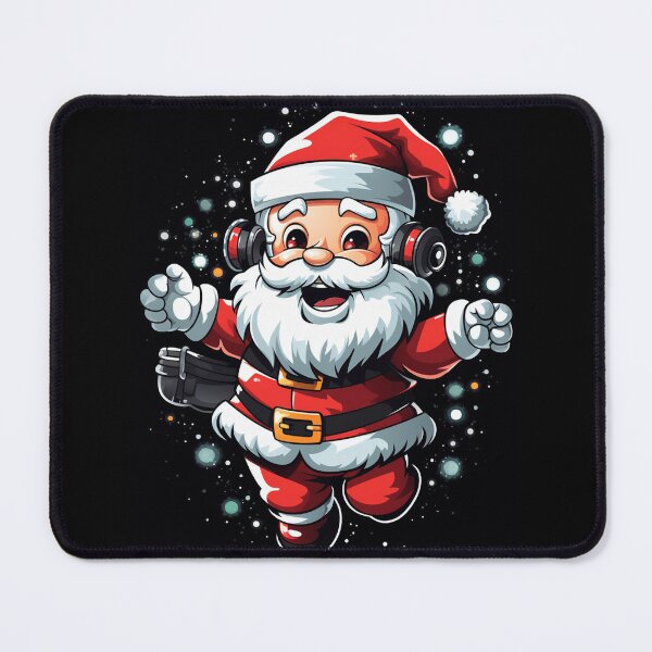Item preview, DJ Santa Claus Spinning Festive Beats in the Snow designed and sold by margotzerost14.