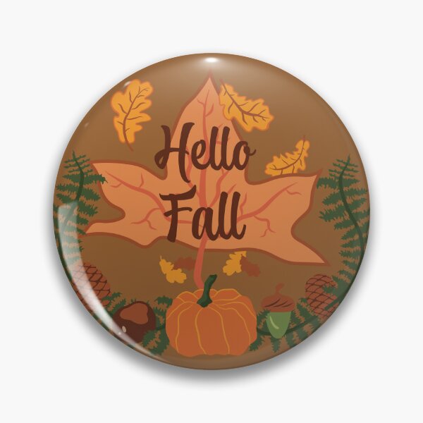 Item preview, Hello Fall - Umber designed and sold by Daniel Bevis Design.