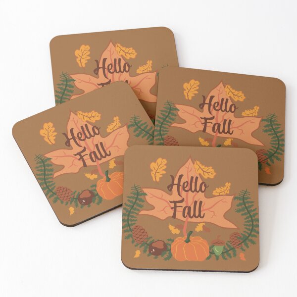 Item preview, Hello Fall - Umber designed and sold by Daniel Bevis Design.