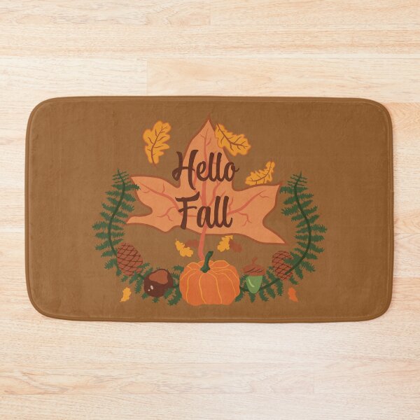 Item preview, Hello Fall - Umber designed and sold by Daniel Bevis Design.