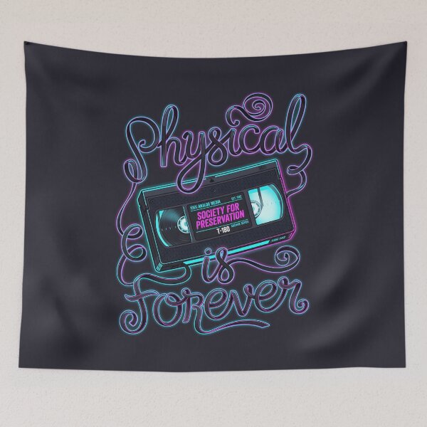 Item preview, Synthwave Retro Tape VHS Physical Is Forever Vaporwave Aesthetic designed and sold by SplashTastic.