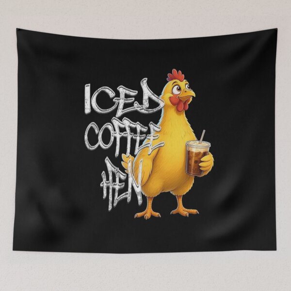 Item preview, Iced Coffee Hen  designed and sold by TheEndDesign.