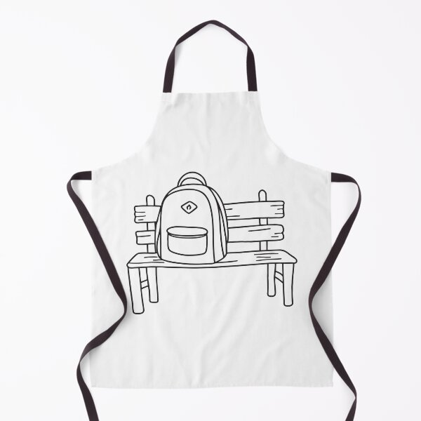 Item preview, A backpack propped up against a wooden bench designed and sold by rasagamastore.