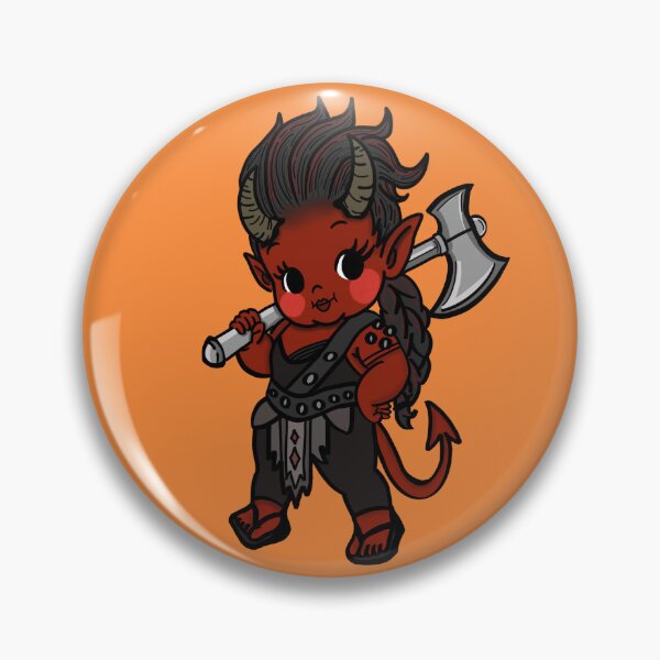 Item preview, Karlach (Baldur’s Gate 3) Kewpie Baby  designed and sold by AlexandraLester.