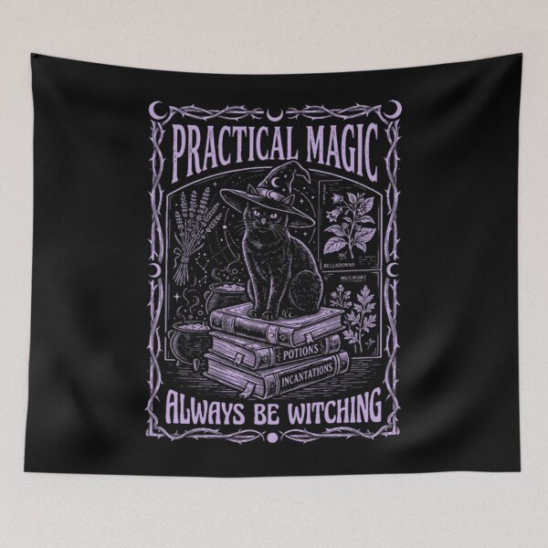 Item preview, Practical Magic Always Be Witching Spooky Cat designed and sold by NieleJaneda.