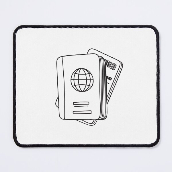 Item preview, A boarding pass slipped under the pages of a book designed and sold by rasagamastore.