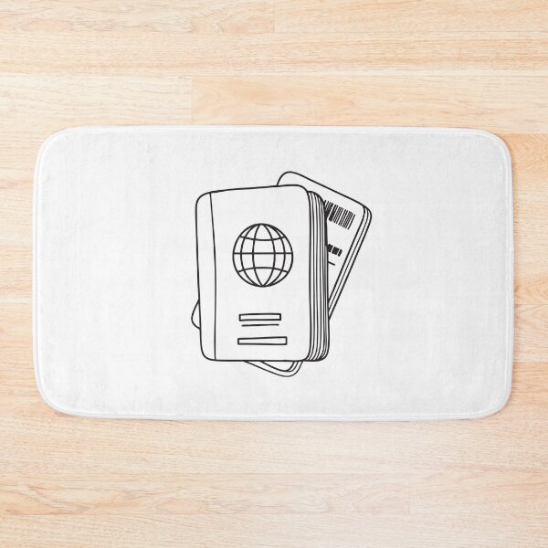 Item preview, A boarding pass slipped under the pages of a book designed and sold by rasagamastore.
