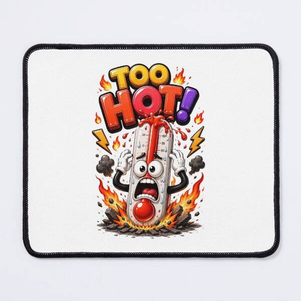 Item preview, Too Hot Funny Thermometer Cartoon designed and sold by M.Store.