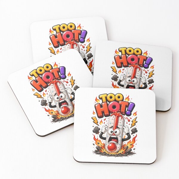 Item preview, Too Hot Funny Thermometer Cartoon designed and sold by M.Store.