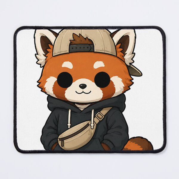 Item preview, Cool Red Panda Streetwear Outfit with Crossbody Bag designed and sold by Jaideep Walia.