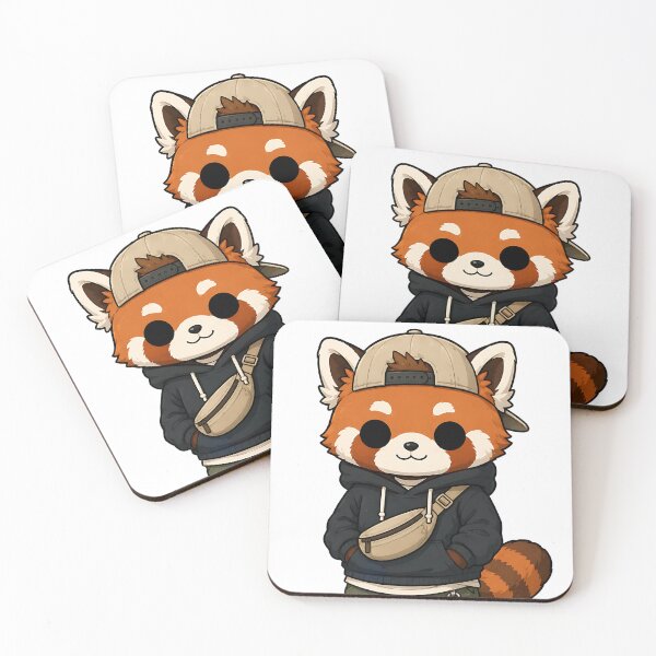 Item preview, Cool Red Panda Streetwear Outfit with Crossbody Bag  designed and sold by Jaideep Walia.