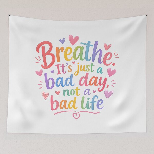 Item preview, Breathe it's just a bad day not a bad life designed and sold by nimmitrends.