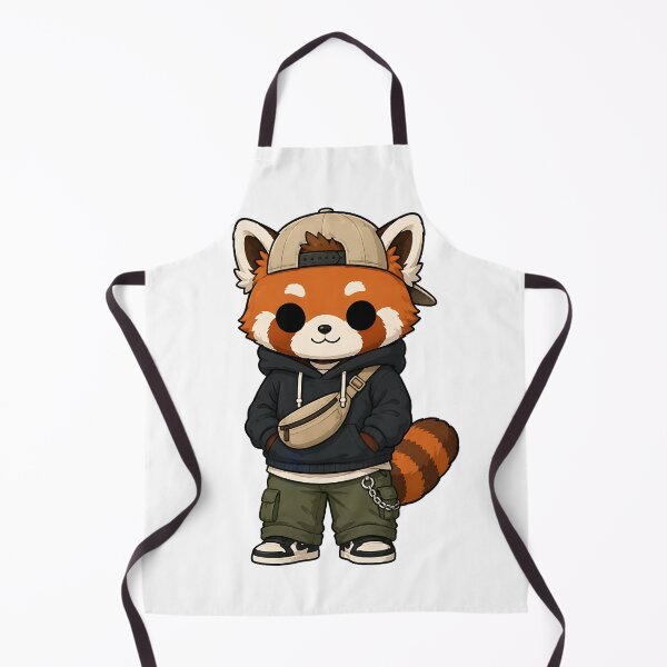 Item preview, Cool Red Panda Streetwear Outfit with Crossbody Bag designed and sold by Jaideep Walia.