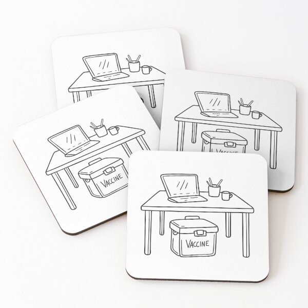 Item preview, A vaccine cooler placed underneath the work desk designed and sold by rasagamastore.