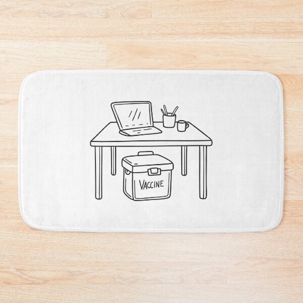Item preview, A vaccine cooler placed underneath the work desk designed and sold by rasagamastore.